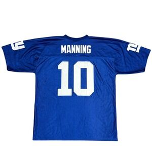 NY Giants Eli Manning Football Jersey Men's XL Blue No. 10 NFL Team Fan Apparel
